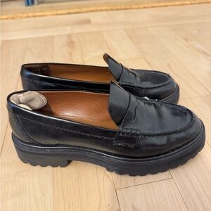 Reformation Agathea Chunky Leather Loafers